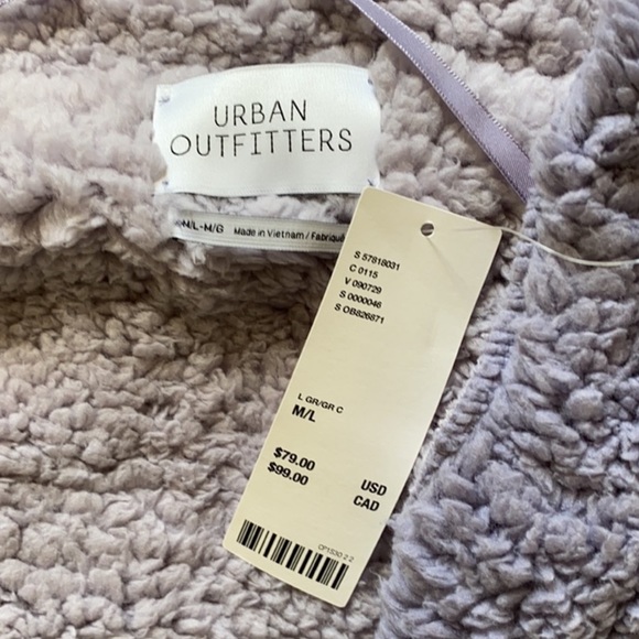 UO Reversible Fleece Hooded Purple Jacket - Picture 10 of 16